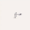 Micra 0.04 CT Baguette Diamond White Gold Mini Single Earring
