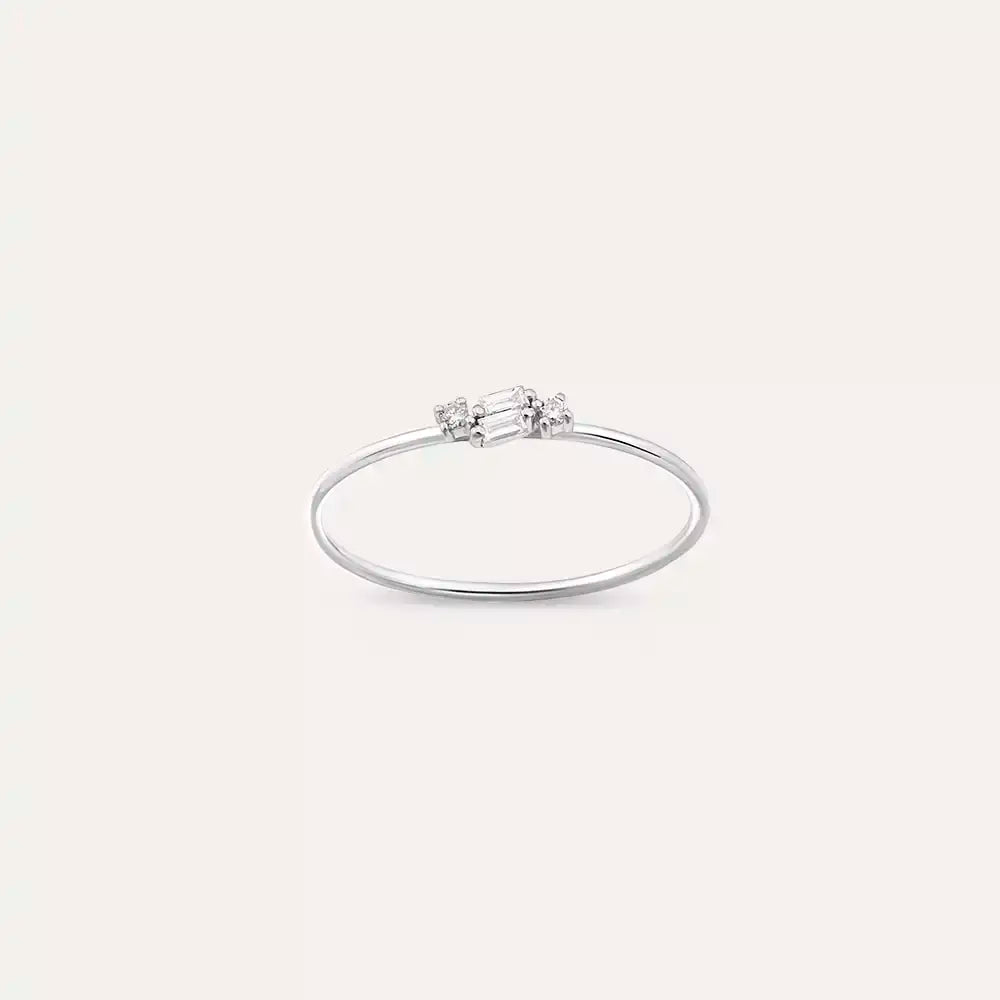 Micra 0.06 CT Diamond White Gold Ring