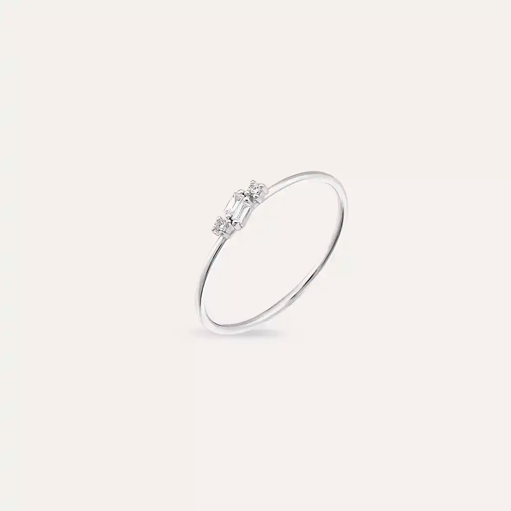 Micra 0.06 CT Diamond White Gold Ring