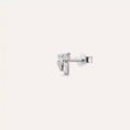 Micra 0.08 CT Baguette Diamond White Gold Mini Single Earring