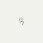 Micra 0.08 CT Baguette Diamond White Gold Mini Single Earring