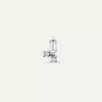 Micra 0.09 CT Baguette Diamond White Gold Mini Single Earring