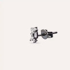 Micra 0.12 CT Baguette Diamond White Gold Mini Single Earring