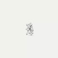 Micra 0.13 CT Baguette Diamond White Gold Mini Single Earring