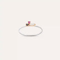 Micra 0.13 CT Multi-Color Sapphire and Black Diamond Ring