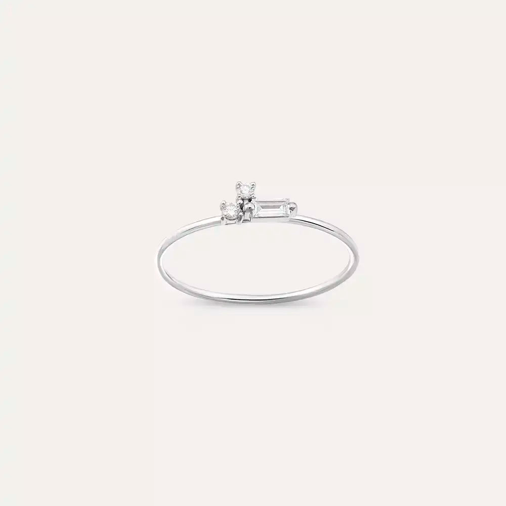 Micra 0.13 CT Diamond White Gold Ring