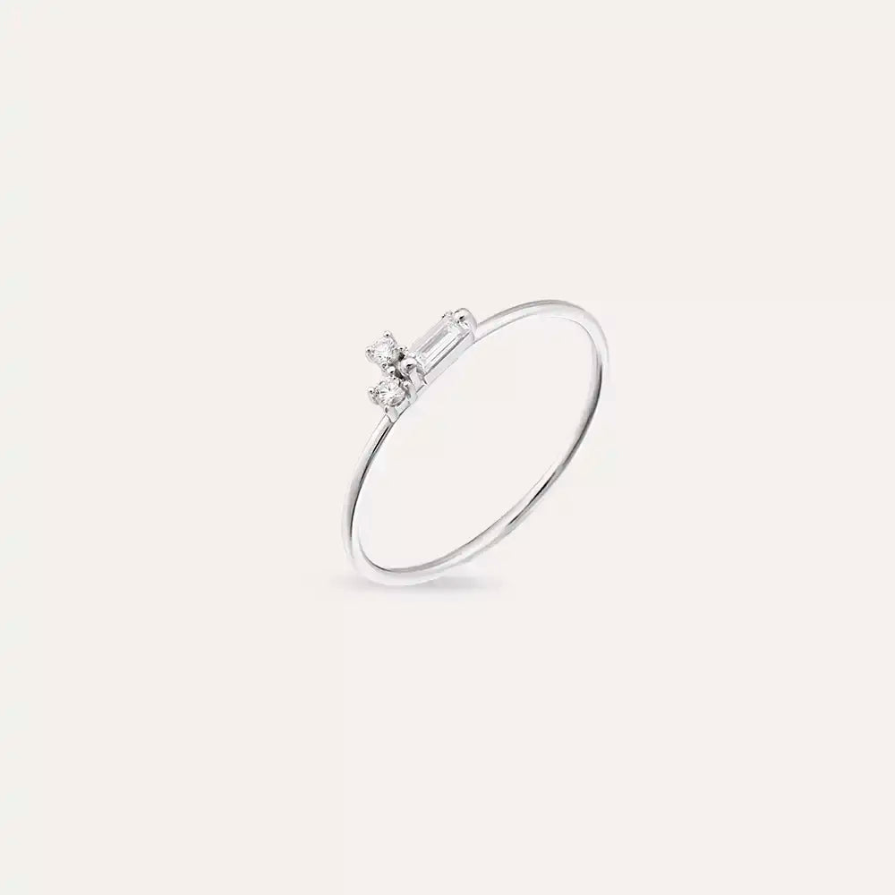 Micra 0.13 CT Diamond White Gold Ring