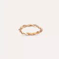 Seren Diamond Rose Gold Spiral Ring