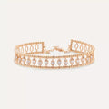 Baguette Cut Diamond Rose Gold Bracelet