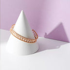 Baguette Cut Diamond Rose Gold Bracelet
