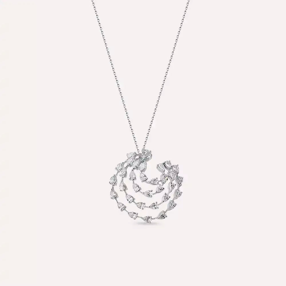 Sira Diamond White Gold Necklace