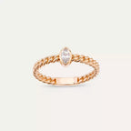 Lia Marquise-Cut Diamond Rose Gold Ring