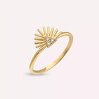 Solis Diamond Yellow Gold Ring