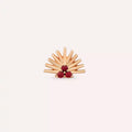 Solis Red Safir Taşlı Rose Altın Piercing