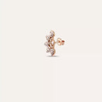 Sparkle Diamond Rose Gold Single Earring