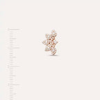 Sparkle Diamond Rose Gold Single Earring