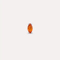 Spice Marquise Cut Orange Sapphire White Gold Single Earring