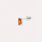 Spice Marquise Cut Orange Sapphire White Gold Single Earring