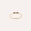Peak 0.04 CT Black Diamond Rose Gold Ring