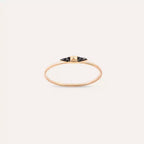 Peak 0.04 CT Black Diamond Rose Gold Ring