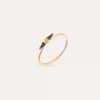 Peak 0.04 CT Black Diamond Rose Gold Ring