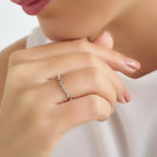 Twig  0.12 CT Pırlanta Taşlı Beyaz Altın Yüzük