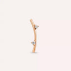 Steep Pırlanta Taşlı Rose Altın Piercing