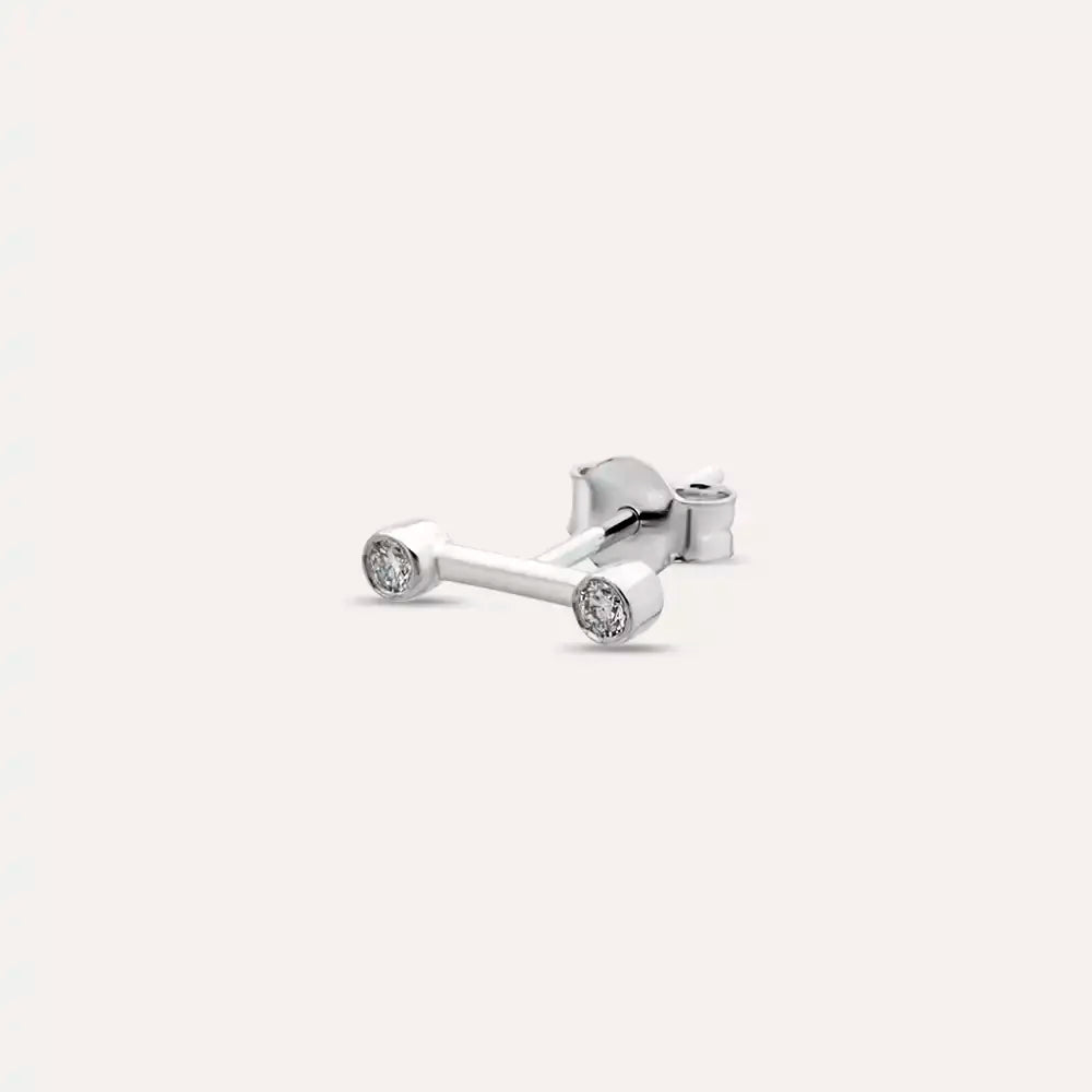 Stick Diamond Mini Single Earring