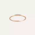 Stream Diamond Rose Gold Ring