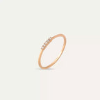 Stream Diamond Rose Gold Ring