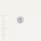 Soleil Diamond White Gold Single Earring