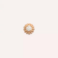 Soleil Pırlanta Taşlı Rose Altın Piercing