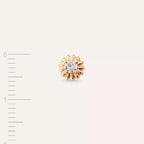 Soleil Diamond Rose Gold Single Earring