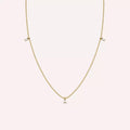 Tess Baguette Cut Diamond Yellow Gold Necklace