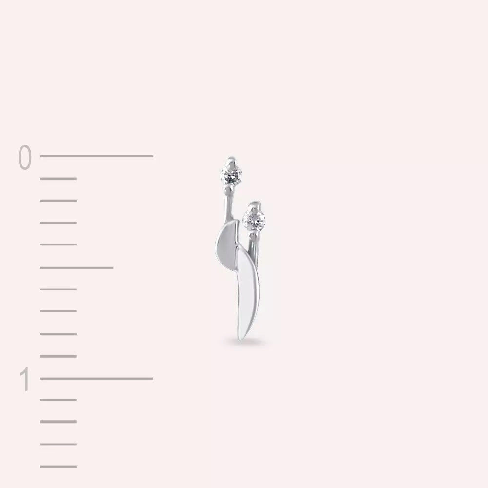 Tiara Diamond White Gold Single Earring