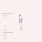 Tiara Diamond White Gold Single Earring