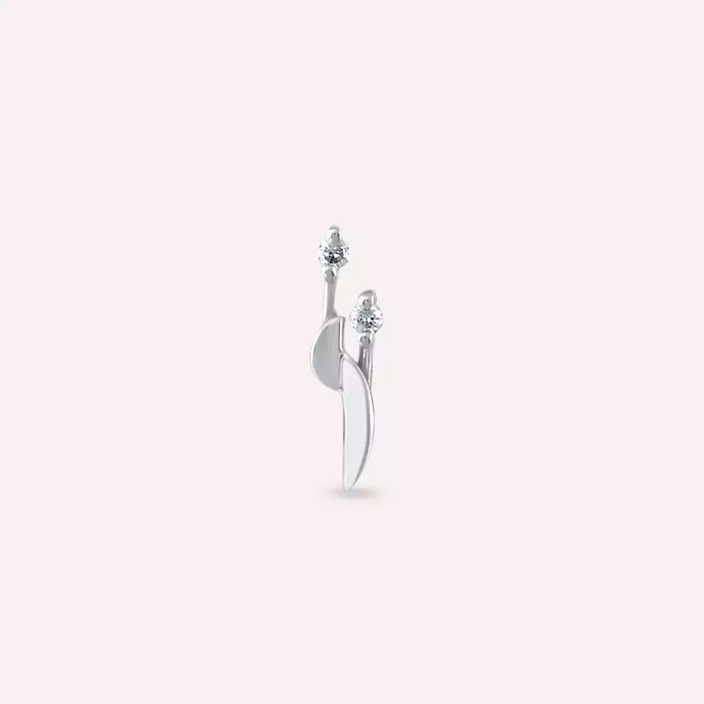 Tiara Diamond White Gold Single Earring
