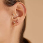 Tiara Diamond Rose Gold Single Earring