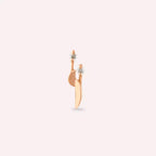 Tiara Diamond Rose Gold Single Earring