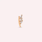Traverse Diamond Rose Gold Single Earring