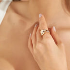 Vectra 0.29 CT Diamond Rose Gold Ring