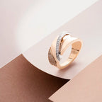 Vectra 0.29 CT Diamond Rose Gold Ring