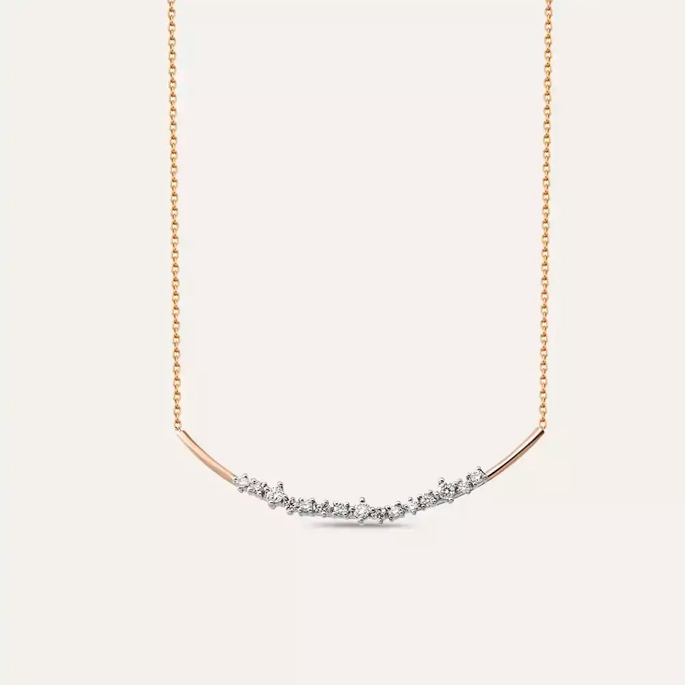Velora Diamond Rose Gold Necklace