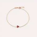 Vesta Orange Sapphire Rose Gold Bracelet