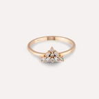 Vetra Baguette Diamond Rose Gold Ring