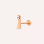 Vina Diamond Rose Gold Piercing