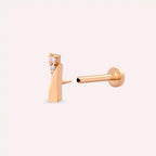 Vina Diamond Rose Gold Piercing