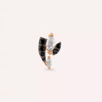 Visal Black Diamond Rose Gold Piercing