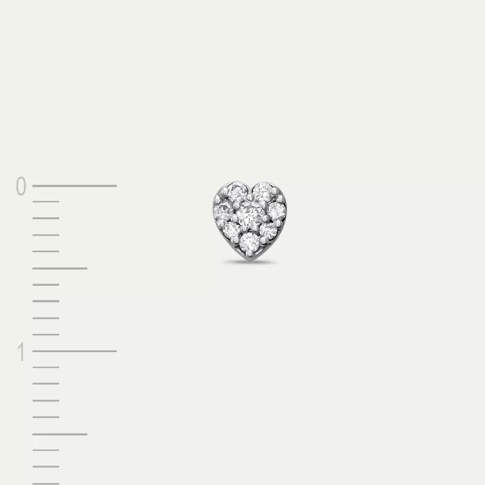 White Cherie Diamond Mini Single Earring
