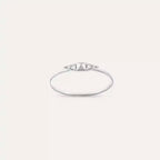 White Peak 0.04 CT Diamond Ring